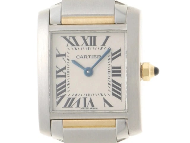 CARTIER TANK FRANÇAISE QUARTZ WATCH: Cartier Tank Française Quartz Watch Brand: Cartier Type: Wrist watch Material: Band Material None, Case Material [ Material ] SS/YG Color: Dial Color None Size: Case size Size19mm