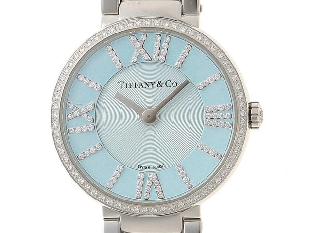 TIFFANY&CO DIAMOND QUARTZ WATCH: TIFFANY&CO Diamond Quartz Watch Brand: Tiffany & Co.&CO. Type: Wrist watch Material: Band Material None, Case Material [ Material ] STAINLESS Color: Dial Color None Size: Case size Size24mmBracele