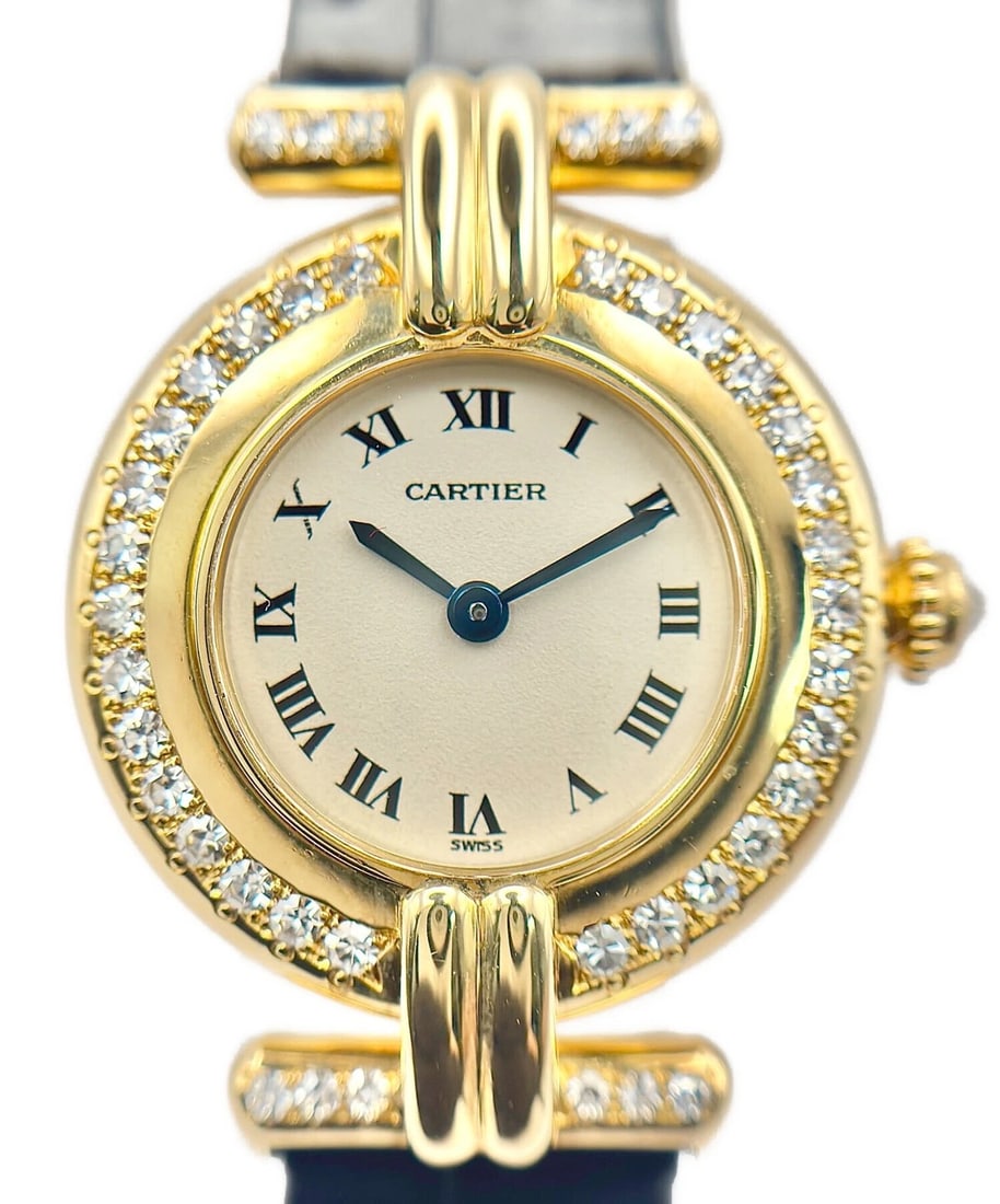 CARTIER COLISÉE 18KYG QUARTZ BEZEL DIAMOND WATCH (1 of 2)