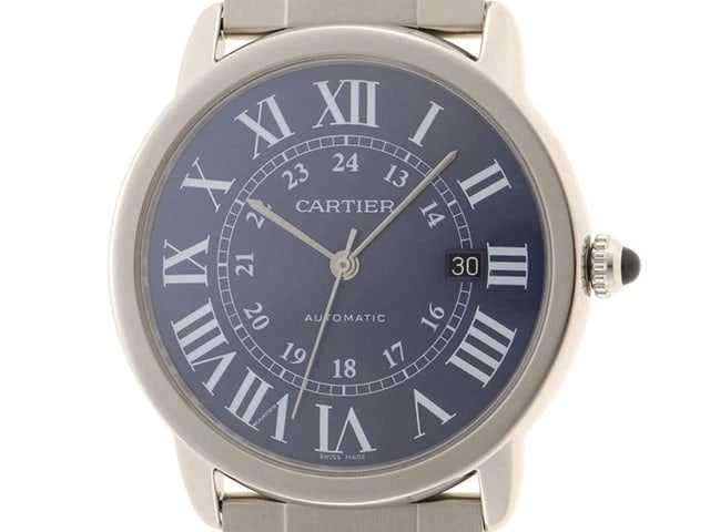 CARTIER RONDE SOLO DE BLUE WATCH: Cartier Ronde Solo de Blue Watch Brand: Cartier Type: Wrist watch Material: Band Material None, Case Material [ Material ] SS Color: Dial Color None Size: Case size Size 42mm (excluding crown) Bra