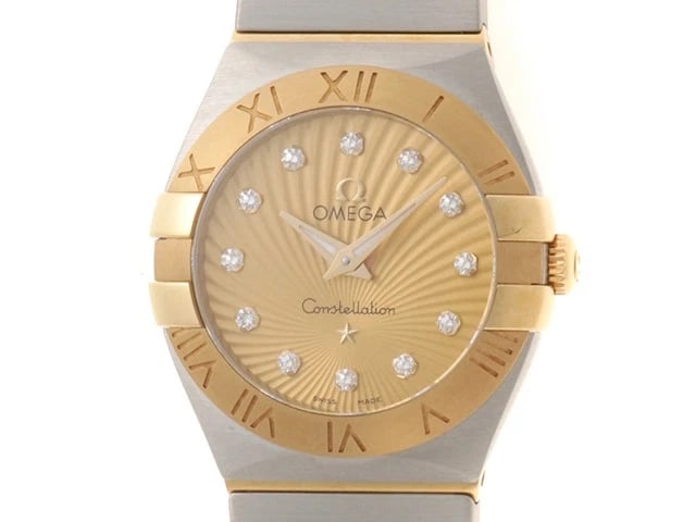 OMEGA CONSTELLATION BRUSH QUARTZ DIAMOND WATCH (1 of 3)