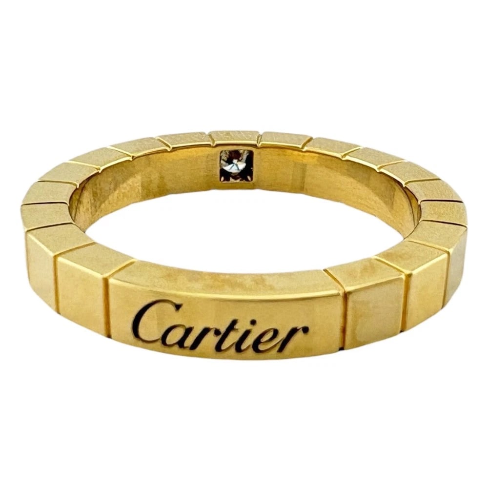 CARTIER RING K18 YELLOW GOLD DIAMOND 1P DIAMOND (1 of 2)