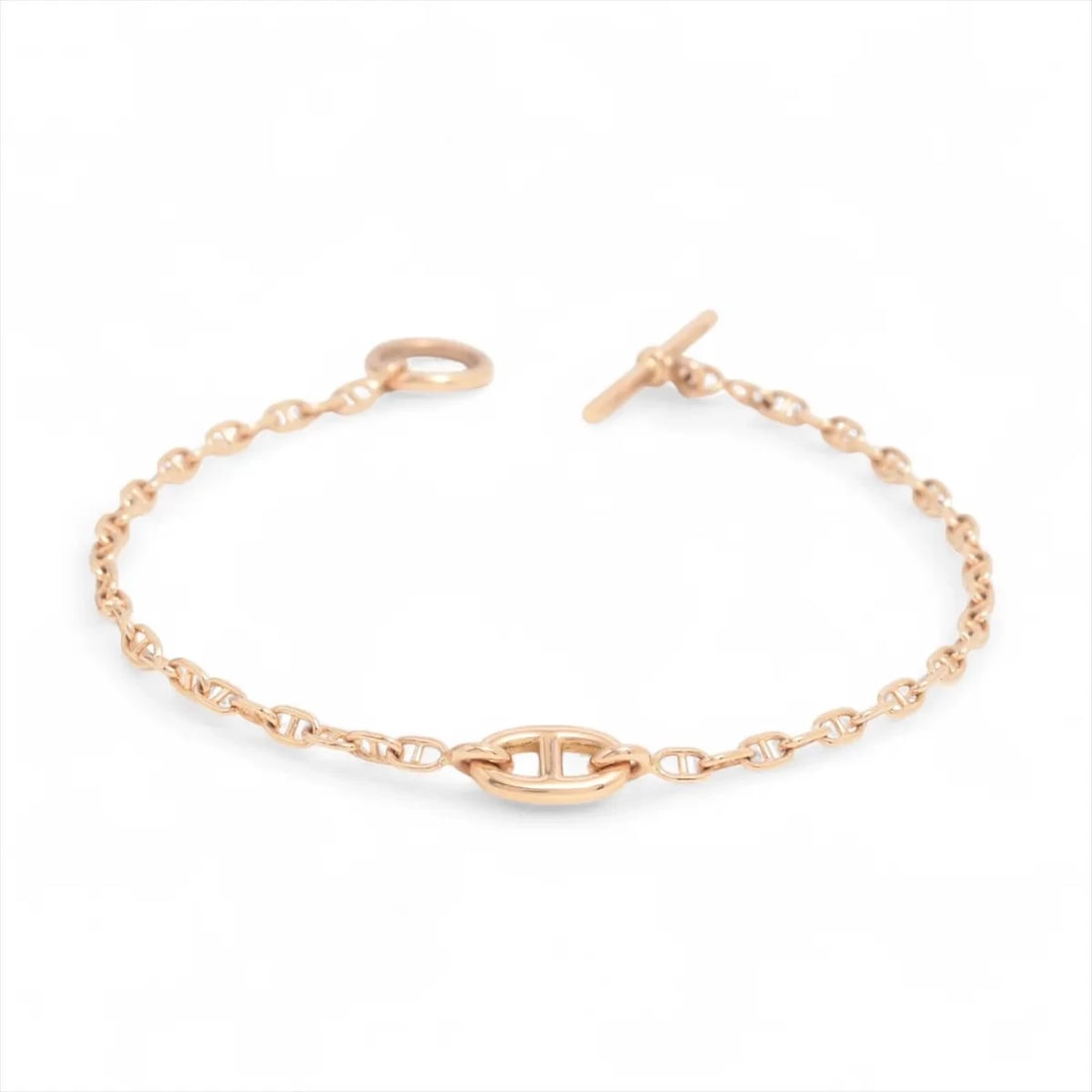 HERMES CHAÎNE D'ANCRE FARANDOLE BRACELET 750(PG): Hermes Chaîne d'Ancre Farandole Bracelet 750(PG) Brand: Hermès Type: Bracelet Material: 750(PG) Color: Not Specified Size: Size(CM) Bracelet length:17.3 Accessories: None Accessories Notic