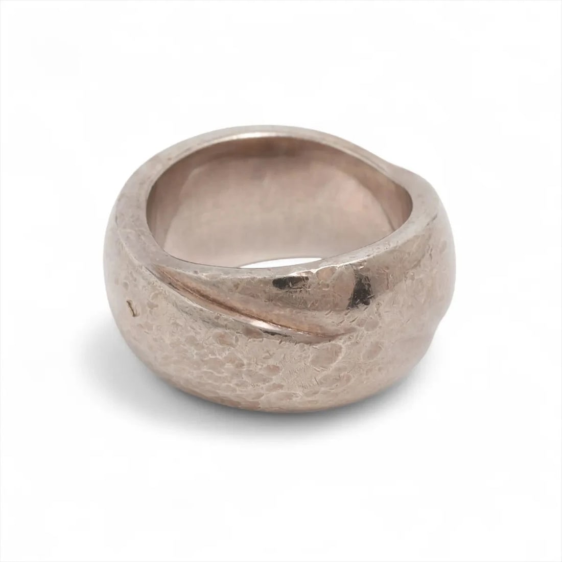 HERMES CROSS RING 925 SILVER (1 of 2)