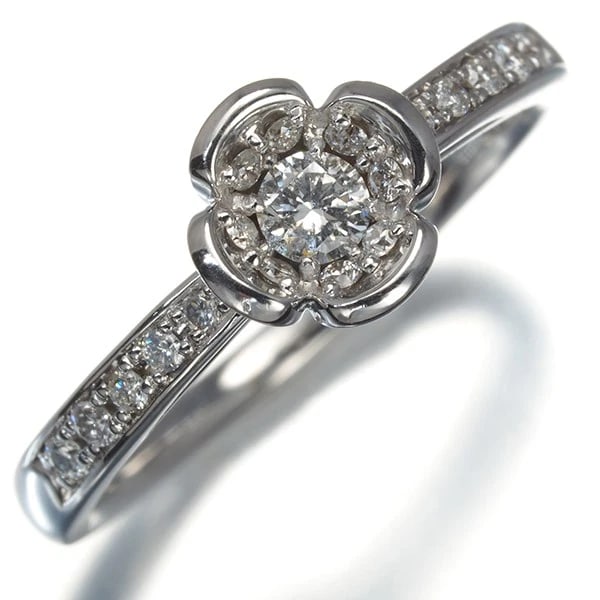 DIAMOND FLOWER RING - 2