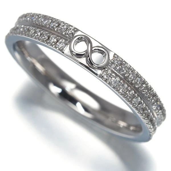 MAUBOUSSIN RING DIAMOND: MAUBOUSSIN Ring Diamond Brand: MAUBOUSSIN Type: Ring Material: 18K / 750 / White Gold Main Stone Natural Color: White Gold Size: US6 - 6.25 Accessories: None Accessories Notice: When purch