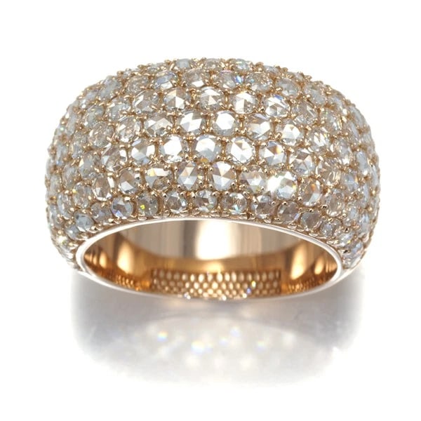 ROSE-CUT PAVED RING - 3