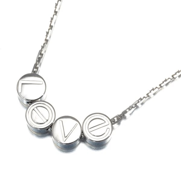 CARTIER NECKLACE LOVE PASTILLES: Cartier Necklace Love Pastilles Brand: Cartier Type: Necklace Material: 18K / 750 / White Gold Color: White Gold Size: Necklace length: 39 / 41cm Accessories: None Accessories Notice: When