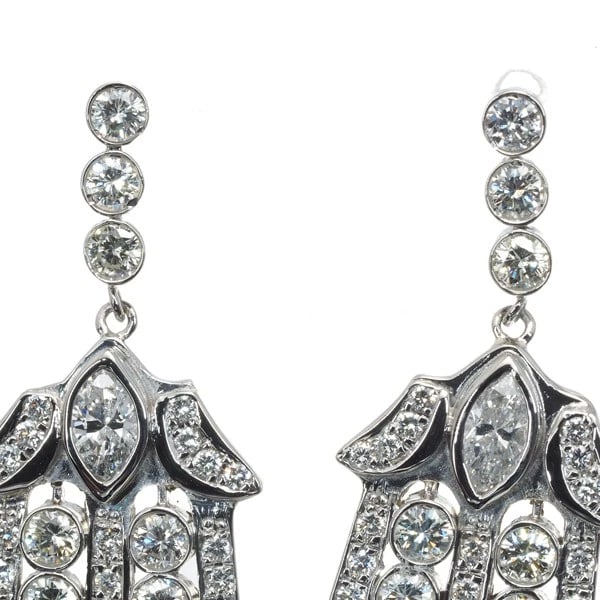 DIAMOND DROP EARRINGS - 4