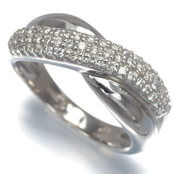 VENDOME RING DIAMOND PAVED: VENDOME Ring Diamond Paved Brand: VENDOME Type: Ring Material: 900 / Platinum Main Stone Natural Color: Platinum Size: US5.75 - 6 Accessories: None Accessories Notice: When purchasing pre-
