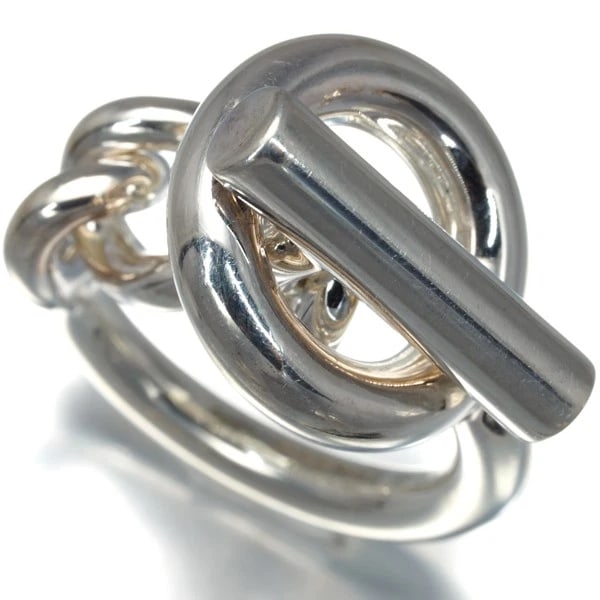 HERMES RING CROISETTE: HERMES Ring Croisette Brand: HERMES Type: Ring Material: 925 / Sterling Silver Color: Sterling Silver Size: US7 Accessories: None Accessories Notice: When purchasing pre-owned goods, pleas