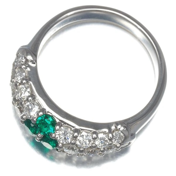 CRESCENT VERT RIN EMERALD PAVED - 4