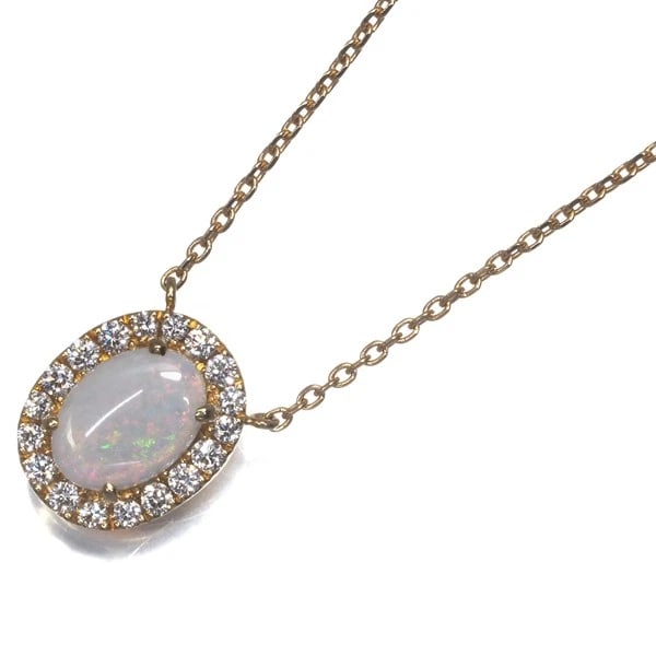 WHITE OPAL DIAMOND NECKLACE (1 of 2)