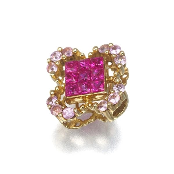 RUBY PINK SAPPHIRE PENDANT - 2
