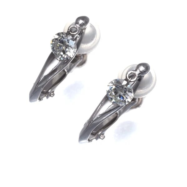 DIAMOND SOLITAIRE DROP EARRINGS - 2
