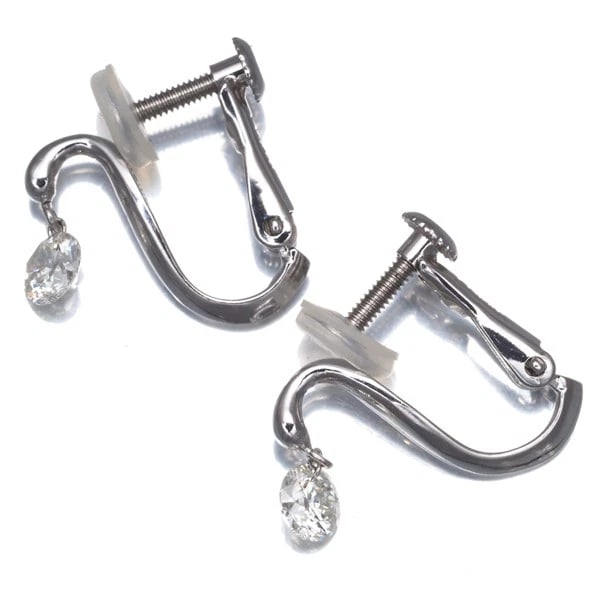 DIAMOND SOLITAIRE DROP EARRINGS - 3