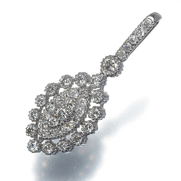 DIAMOND MILGRAIN PENDANT (1 of 3)