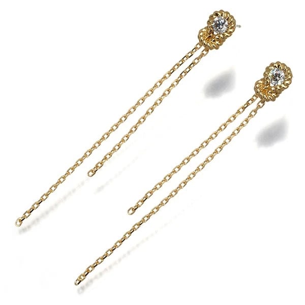 FOREVERMARK EARRINGSENCORDIA CHAIN: FOREVERMARK EarringsEncordia Chain Brand: FOREVERMARK Type: Earrings Material: 18K / 750 / Yellow Gold Main Stone Natural Color: Yellow Gold Size: Design size: 59.5 x 5.8mm Accessories: None