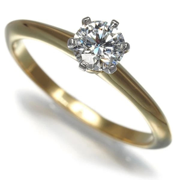 TIFFANY&CO. RING DIAMOND SOLITAIRE: Tiffany&Co. Ring Diamond Solitaire Brand: Tiffany & Co. Type: Ring Material: 18K / 750 / Yellow Gold 950 / Platinum Main Stone Natural Color: Yellow Gold Size: US5 Accessories: None