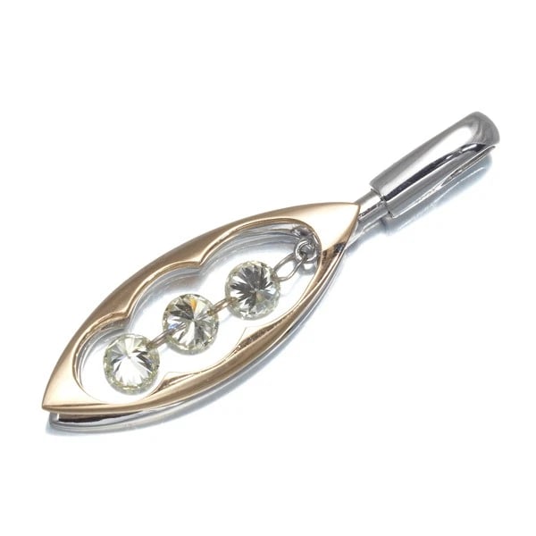 DIAMOND DROP REVERSIBLE PENDANT - 3