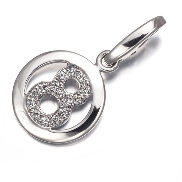 CARTIER PENDANT DIAMOND: Cartier Pendant Diamond Brand: Cartier Type: Pendant Material: 18K / 750 / White Gold Main Stone Natural Color: White Gold Size: Design size: 14.0 x 13.8mm Accessories: None Accessories