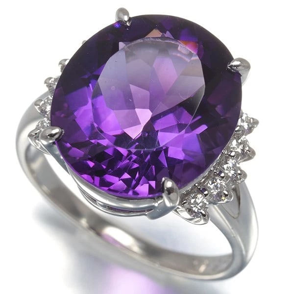 TASAKI RING AMETHYST DIAMOND: TASAKI Ring Amethyst Diamond Brand: TASAKI Type: Ring Material: 900 / Platinum Color: Platinum Size: US5.5 - 5.75 Accessories: None Accessories Notice: When purchasing pre-owned goods, please
