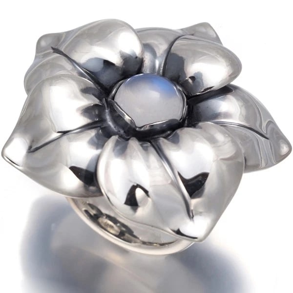 GEORG JENSEN RING MOONSTONE - 2