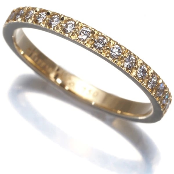 TIFFANY&CO. RING DIAMOND NOVO HALF ETERNITY: Tiffany&Co. Ring Diamond Novo Half Eternity Brand: Tiffany & Co. Type: Ring Material: 18K / 750 / Yellow Gold Main Stone Natural Color: Yellow Gold Size: US5.5 - 5.75 Accessories: None Acc