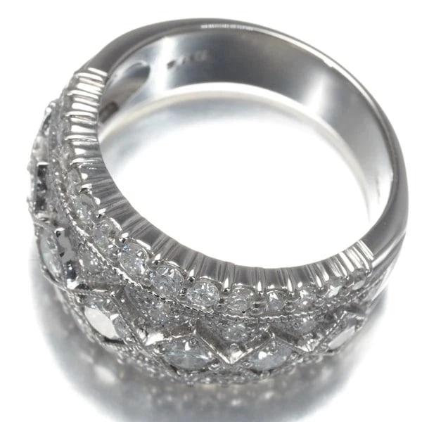 DIAMOND MILGRAIN RING - 4