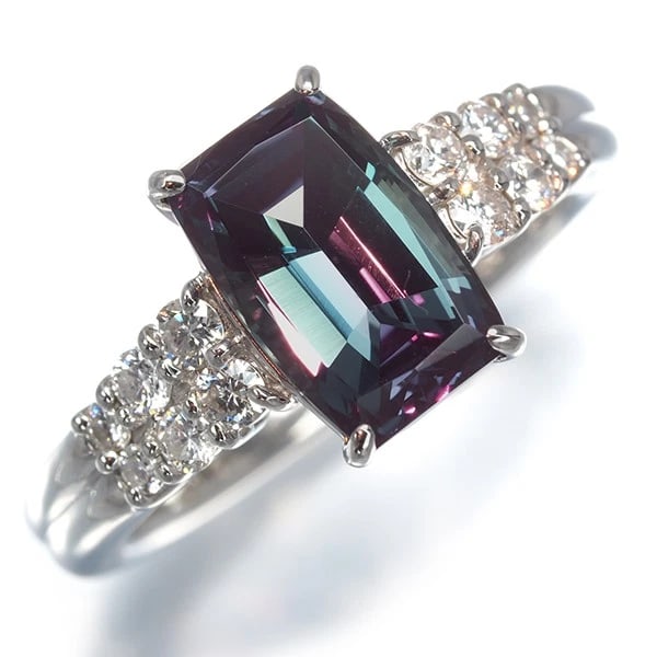 CRESCENT VERT RING ALEXANDRITE - 4