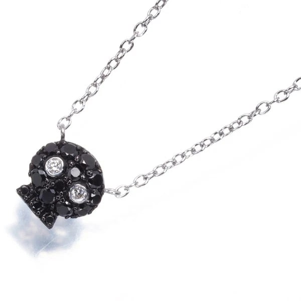 PONTE VECCHIO NECKLACE CLEAR&BLACKDIAMOND: Ponte Vecchio Necklace Clear&BlackDiamond Brand: Ponte Vecchio Type: Necklace Material: 18K / 750 / White Gold Main Stone Natural Color: White Gold Size: Necklace length: 36 / 40cm 