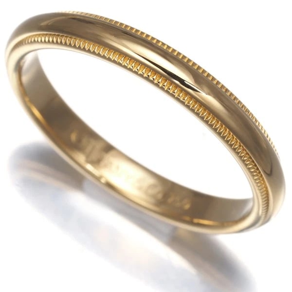 TIFFANY&CO. RING TOGETHER MILGRAIN: Tiffany&Co. Ring Together Milgrain Brand: Tiffany & Co. Type: Ring Material: 18K / 750 / Yellow Gold Color: Yellow Gold Size: US7.5 - 7.75 Accessories: None Accessories Notice: When