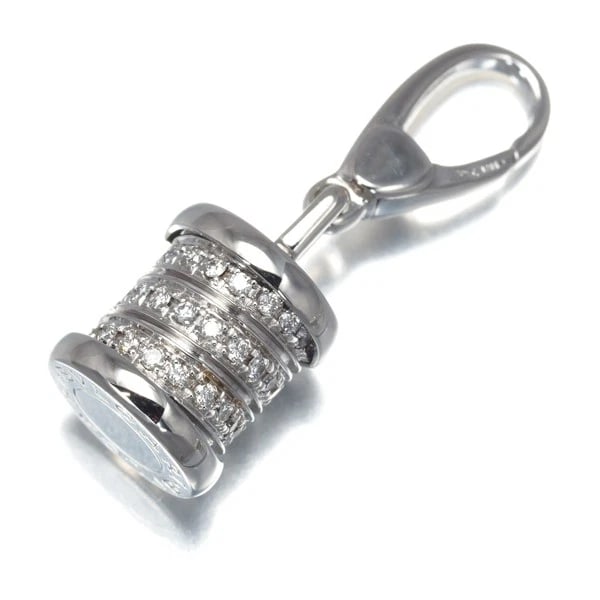 BVLGARI PENDANT ELEMENT CHARM: BVLGARI Pendant Element Charm Brand: BVLGARI Type: Pendant Material: 18K / 750 / White Gold Main Stone Natural Color: White Gold Size: Design size: 14.5 x 9.2mm Accessories: None Accessories