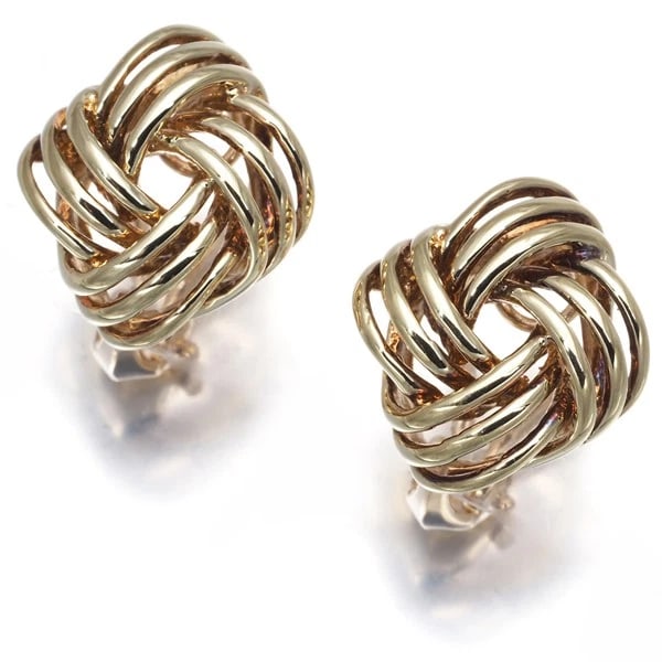 TIFFANY&CO. EARRINGS 14K YELLOW GOLD: Tiffany&Co. Earrings 14K Yellow Gold Brand: Tiffany & Co. Type: Earrings Material: 14K / 585 / Yellow Gold Color: Yellow Gold Size: Design size: 16.2 x 14.5mm Accessories: None Accessories