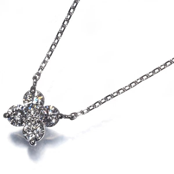 VENDOME NECKLACE CALLORA FLOWER: VENDOME Necklace Callora Flower Brand: VENDOME Type: Necklace Material: 950 / 850 / Platinum Main Stone Natural Color: Platinum Size: Necklace length: 36 / 40cm Accessories: None Accessories