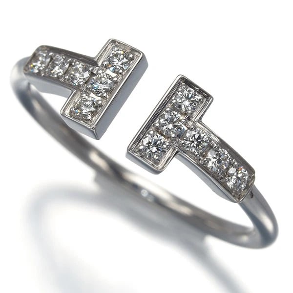 TIFFANY&CO. RING DIAMOND: Tiffany&Co. Ring Diamond Brand: Tiffany & Co. Type: Ring Material: 18K / 750 / White Gold Main Stone Natural Color: White Gold Size: US5 Accessories: None Accessories Notice: When purchasing