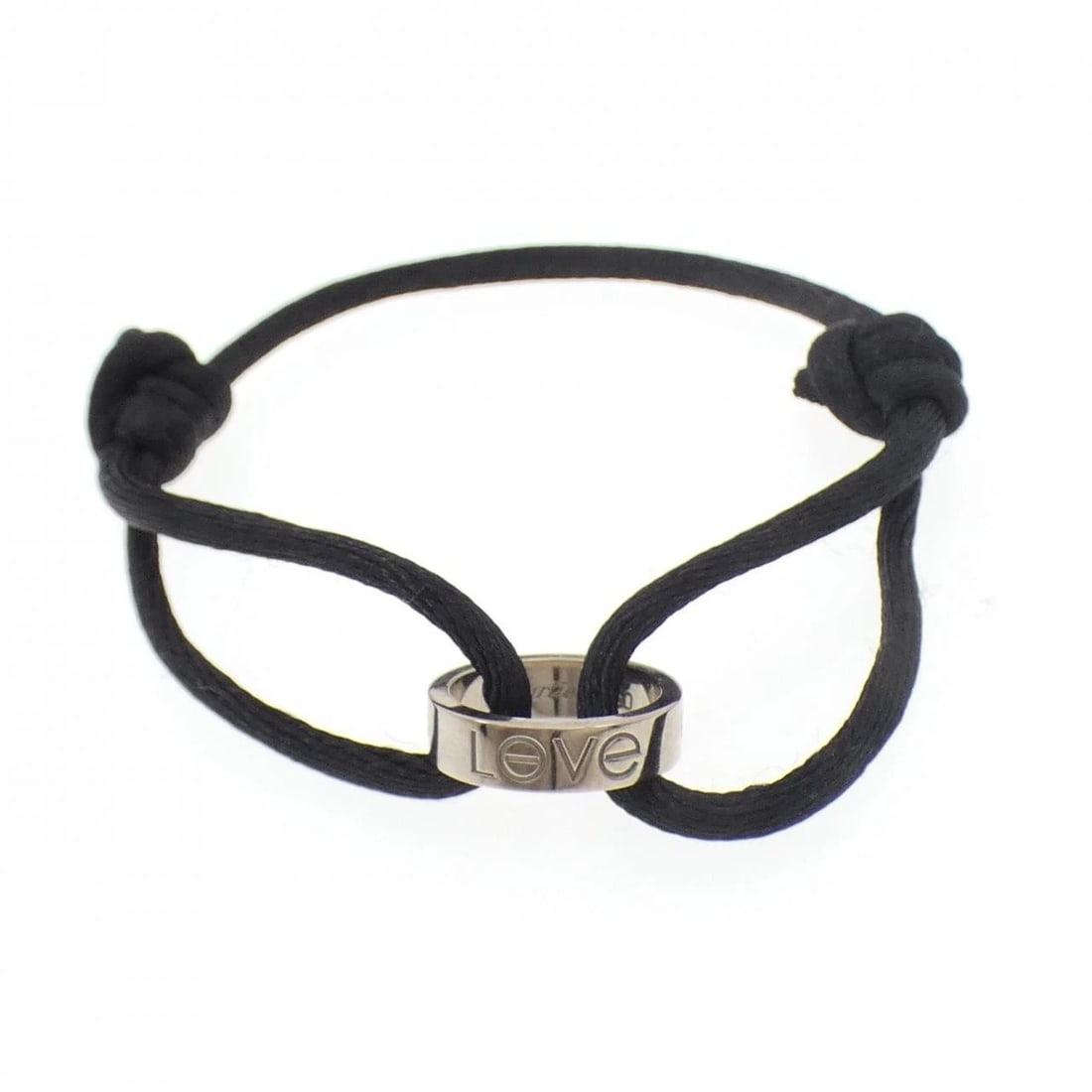 CARTIER LOVE BRACELET CHARITY: Cartier Love Bracelet Charity Brand: Cartier Type: Bracelet Material: 750 White Gold Color: White Gold Size: ActualSize Max W: 3.6mm Accessories: None Accessories Notice: When purchasing