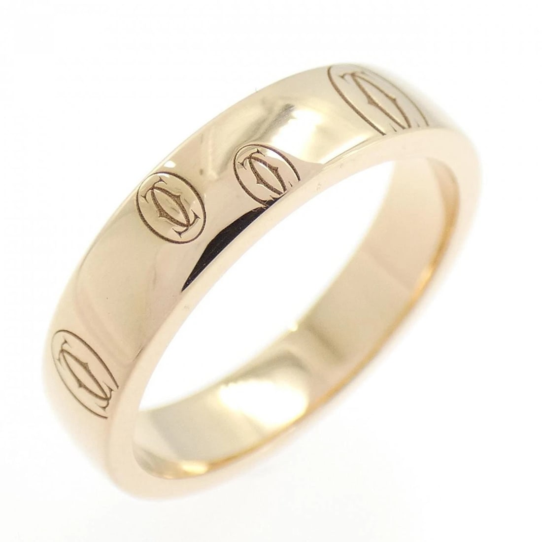 CARTIER HAPPY BIRTHDAY RING: Cartier Happy Birthday Ring Brand: Cartier Type: Ring Material: 750 Pink Gold Color: Pink Gold Size: 4-4.5 (US size) Accessories: None Accessories Notice: When purchasing pre-owned goods,