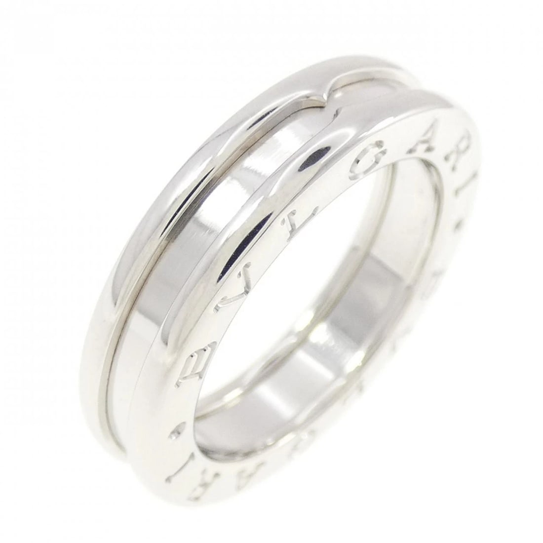 BVLGARI B.ZERO1 1 BAND RING: BVLGARI B.zero1 1 Band Ring Brand: BVLGARI Type: Ring Material: 750 White Gold Color: White Gold Size: 5.5 (US size) Accessories: None Accessories Notice: When purchasing pre-owned goods,