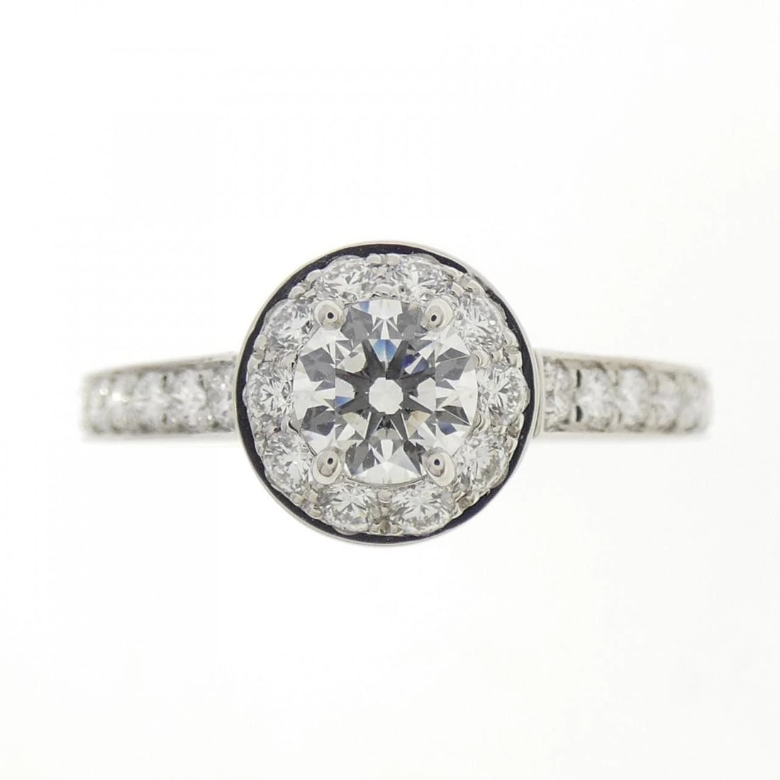 VAN CLEEF & ARPELS ICONE RING: Van Cleef & Arpels Icone Ring Brand: Van Cleef & Arpels Type: Ring Material: Platinum 950 Main Stone Natural Color: Platinum Size: 5.5 -6 (US size) Accessories: None Accessories Notice: Wh