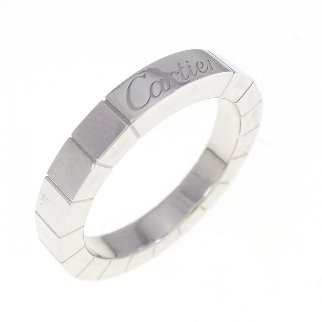 CARTIER LANIERES RING: Cartier Lanieres Ring Brand: Cartier Type: Ring Material: 750 White Gold Color: White Gold Size: 3.5-4 (US size) Accessories: None Accessories Notice: When purchasing pre-owned goods, plea