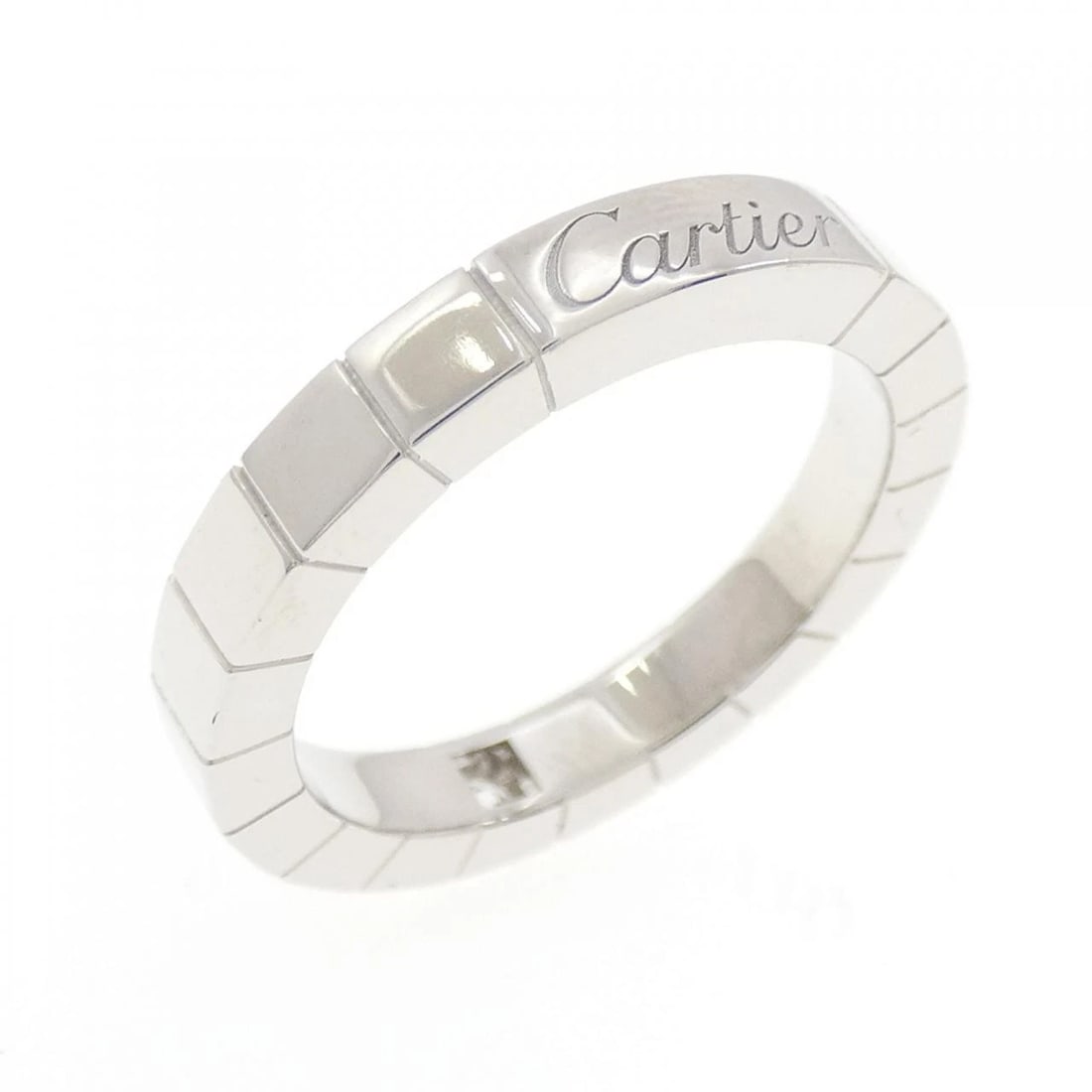 CARTIER LANIERE 1P RING: Cartier Laniere 1P Ring Brand: Cartier Type: Ring Material: 750 White Gold Main Stone Natural Color: White Gold Size: 5 (US size) Accessories: None Accessories Notice: When purchasing