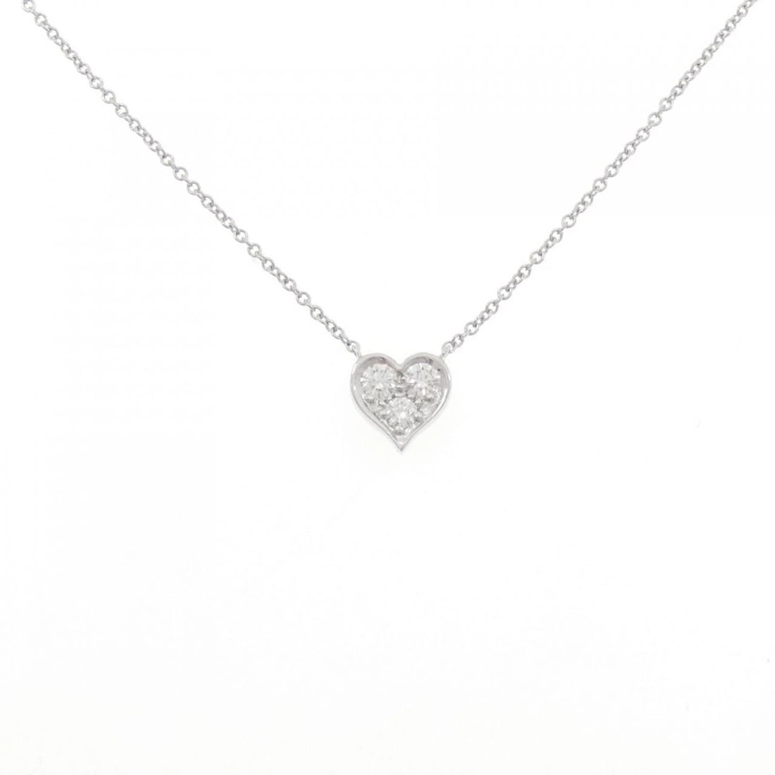 TIFFANY & CO. SENTIMENTAL NECKLACE: Tiffany & Co. sentimental Necklace Brand: Tiffany Type: Necklace Material: Platinum 950 Main Stone Natural Color: Platinum Size: 41cm Accessories: None Accessories Notice: When purchasing