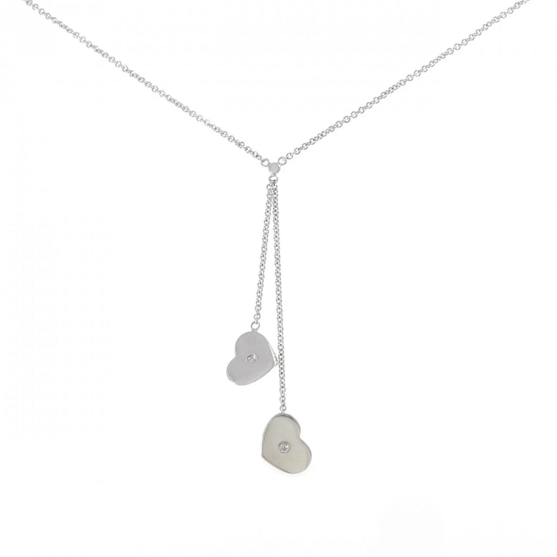 TIFFANY MODERN HEART DROP NECKLACE: Tiffany Modern heart Drop Necklace Brand: Tiffany Type: Necklace Material: 925 Silver Main Stone Natural Color: Silver Size: 41cm Accessories: None Accessories Notice: When purchasing