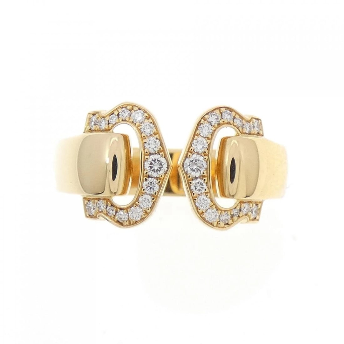 CARTIER 2C RING: Cartier 2C Ring Brand: Cartier Type: Ring Material: 750 Yellow Gold Main Stone Natural Color: Yellow Gold Size: 6 (US size) Accessories: None Accessories Notice: When purchasing pre-owned