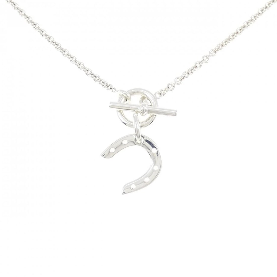HERMES AMULET NECKLACE: HERMES Amulet Necklace Brand: HERMES Type: Necklace Material: 925 Silver Color: Silver Size: 41cm Accessories: None Accessories Notice: When purchasing pre-owned goods, please refer to the