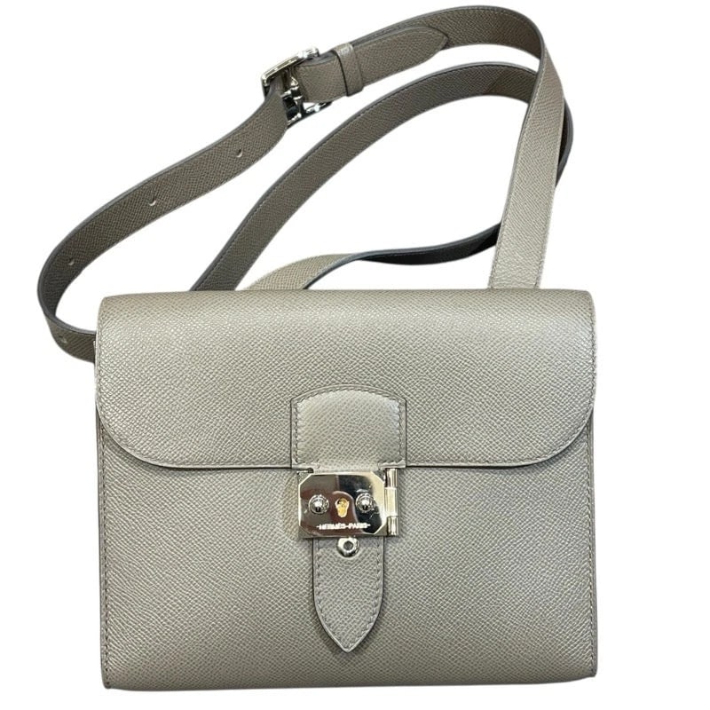 HERMES SAC A DEPECHES GRAY EPSOM SHOULDER BAG: HERMES Sac a Depeches Gray Epsom Shoulder Bag Brand: HERMES Type: Handbag Material: Epson Color: gray Size: W: 21cm / H: 17cm / D: 4cm Accessories: None Accessories Notice: When purchasing