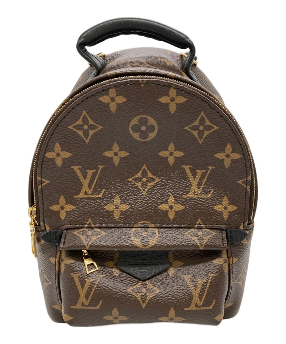 LOUIS VUITTON PALM SPRINGS BACKPACK MINI: LOUIS VUITTON Palm Springs Backpack Mini Brand: LOUIS VUITTON Type: Handbag Material: None Color: Brown Size: H:22cm / W:16cm / D:8.5cm Accessories: None Accessories Notice: When purchasing