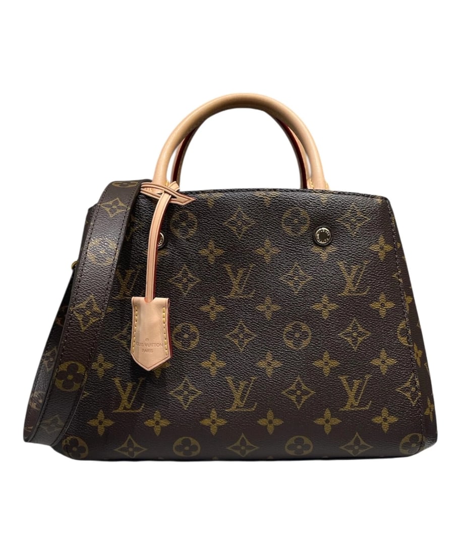 LOUIS VUITTON MONTAIGNE BB: LOUIS VUITTON Montaigne BB Brand: LOUIS VUITTON Type: Handbag Material: Monogram Canvas Color: Brown Size: H:20.0cm / W:29.0cm / D:10.0cm [ Handle size ] 9.5cm Accessories: None Accessorie