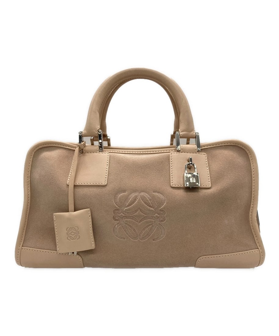 LOEWE ANAGRAM: LOEWE Anagram Brand: LOEWE Type: Handbag Material: none Color: Pink Beige Size: H:16cm / W:29cm / D:14cm [ Handle size ] 8.5cm Accessories: None Accessories Notice: When purchasing pre-owned